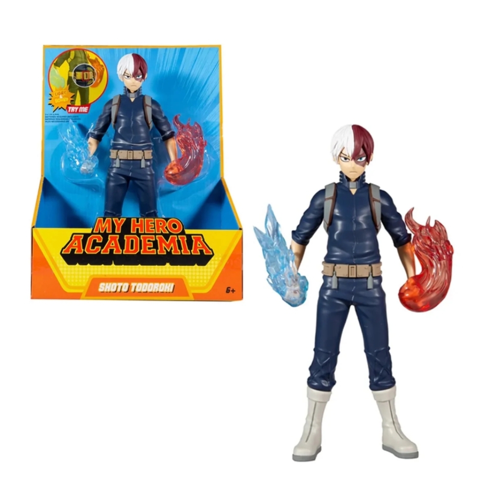 NEW My Hero Academia Shoto Todoroki 12 Inch Action Figure Light/Sound Sealed Toy